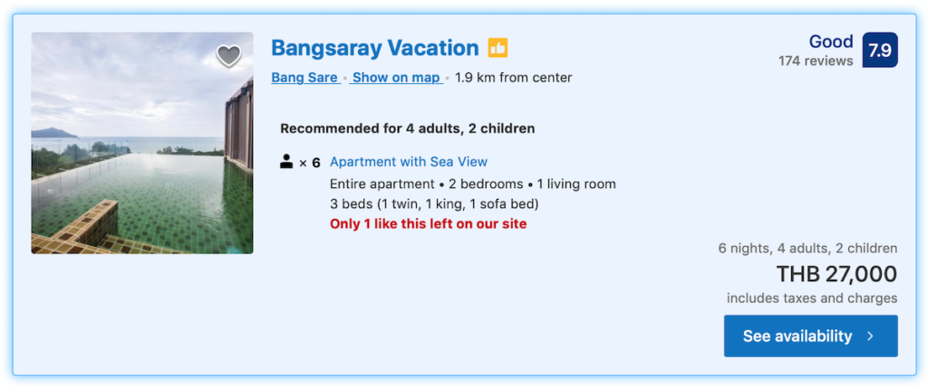 Bangsaray hotel